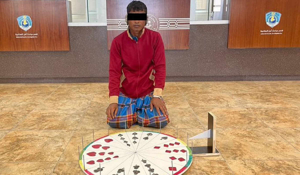Man arrested for gambling activities